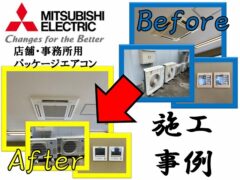 Mitsubishi Electric_Construction example of packaged air conditioner for stores and offices 3